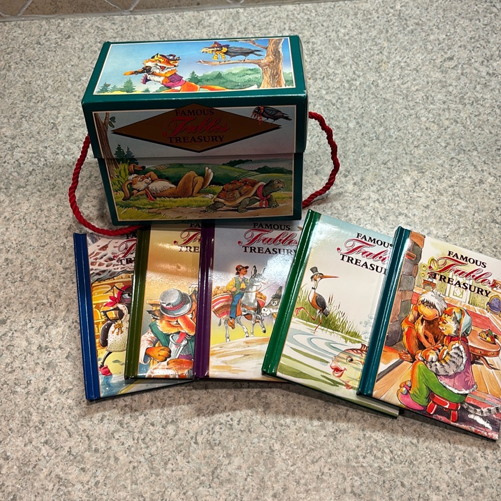 Famous Fables Treasury books 1-5 in carry case